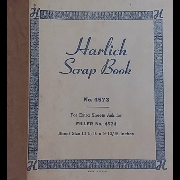 Vintage Harlich Red Scrap Book - Picture 5 of 7